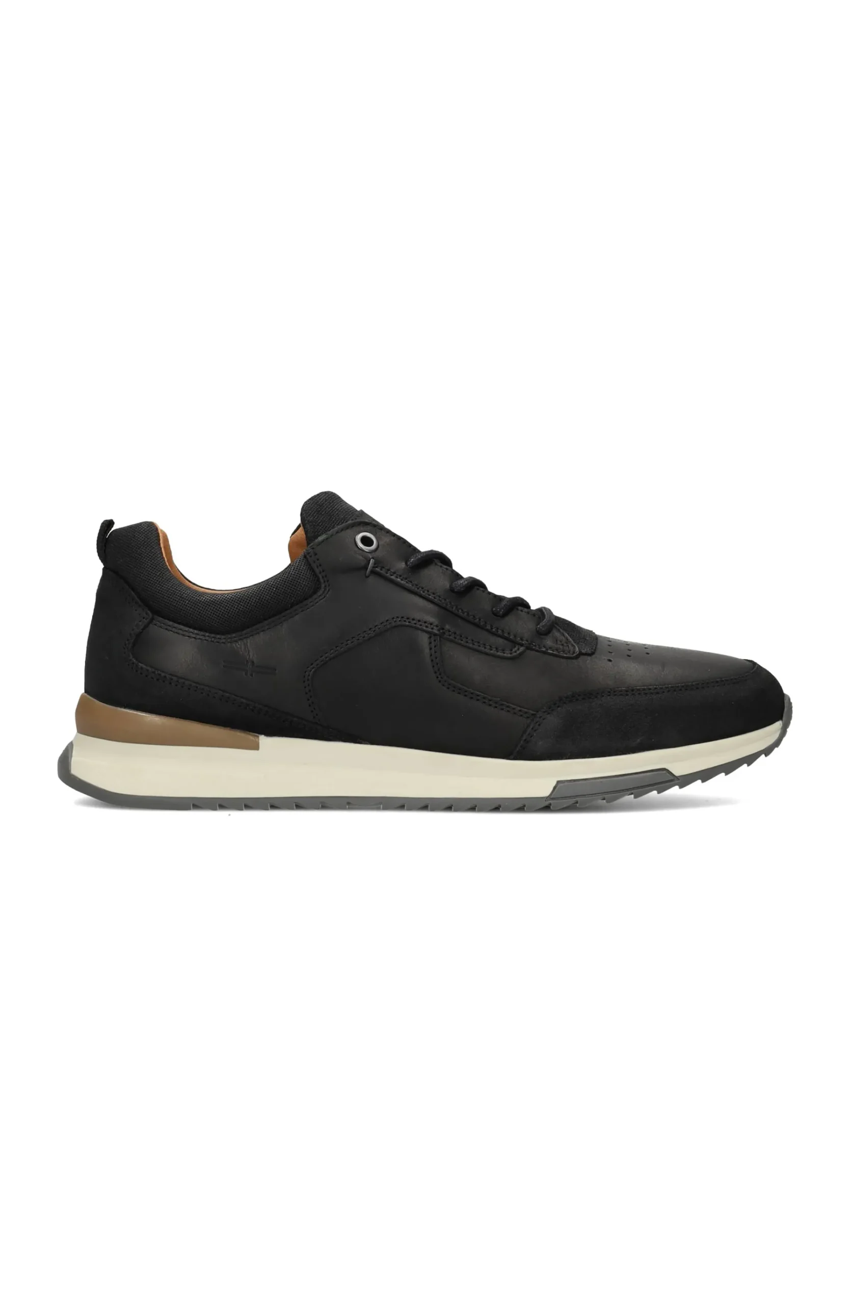 Liverpool Los Angeles Sneakers-BENNET LEATHER TEXTURED SNEAKER Black