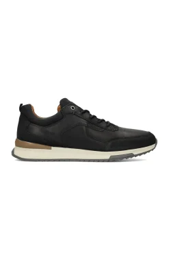 Liverpool Los Angeles Sneakers-BENNET LEATHER TEXTURED SNEAKER Black