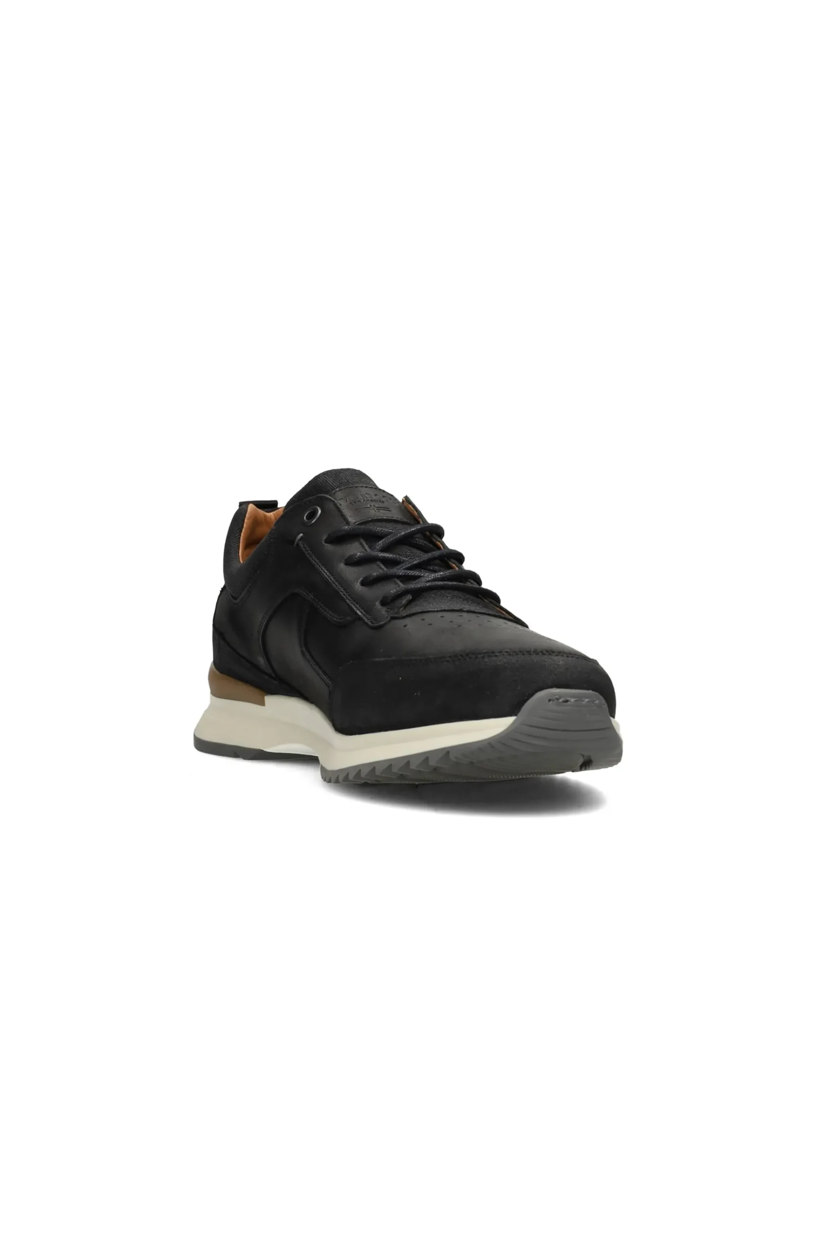 Liverpool Los Angeles Sneakers-BENNET LEATHER TEXTURED SNEAKER Black