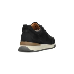 Liverpool Los Angeles Sneakers-BENNET LEATHER TEXTURED SNEAKER Black