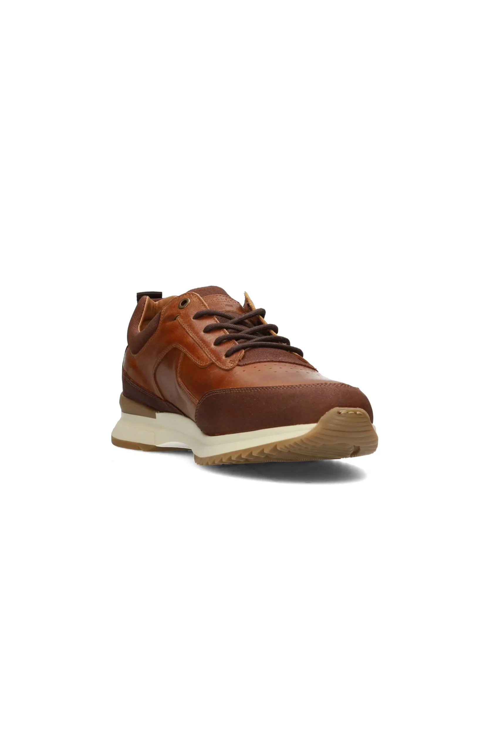 Liverpool Los Angeles Sneakers-BENNET LEATHER TEXTURED SNEAKER Cognac