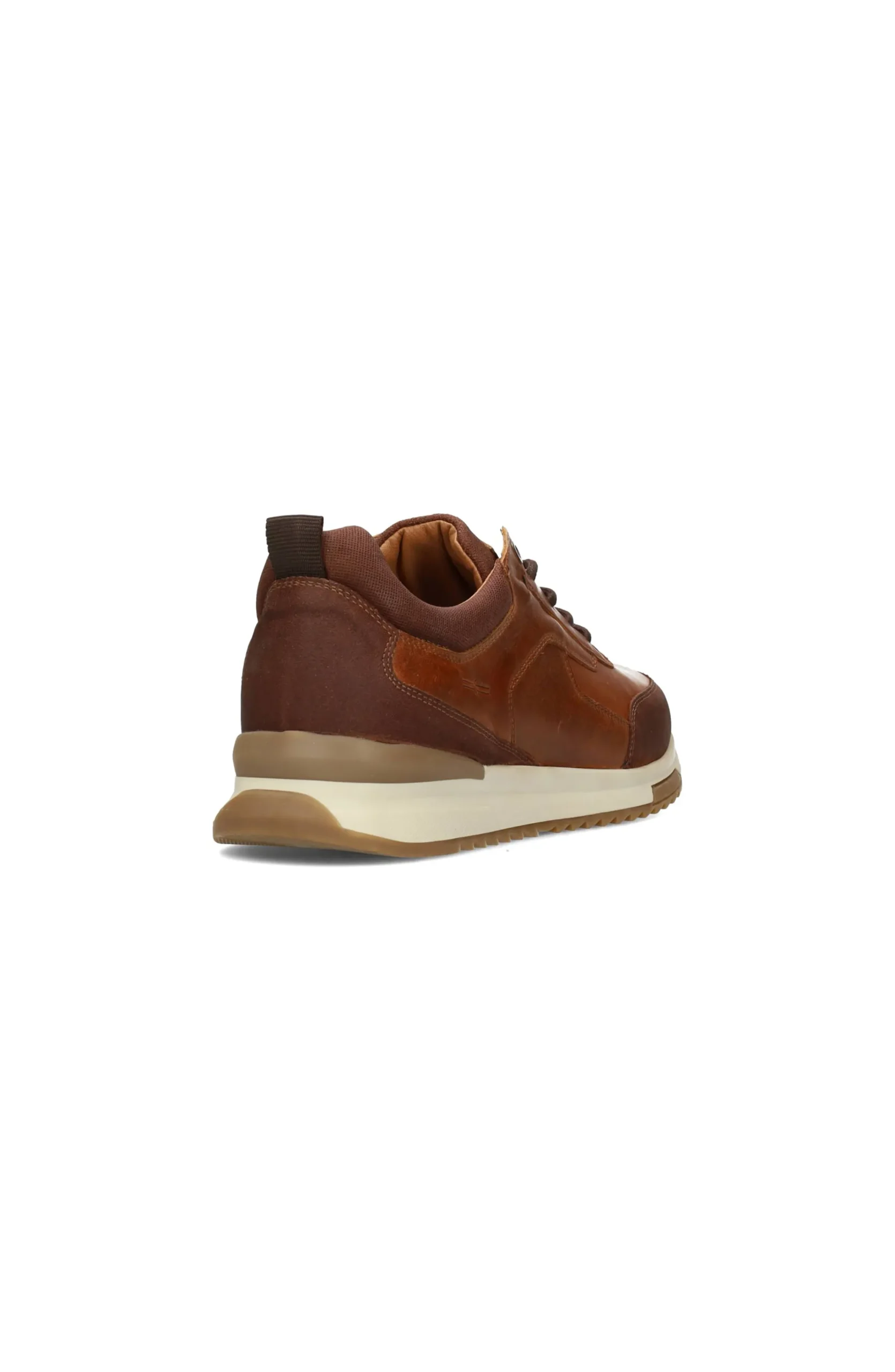Liverpool Los Angeles Sneakers-BENNET LEATHER TEXTURED SNEAKER Cognac