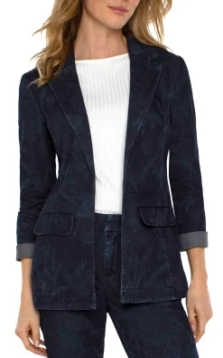Liverpool Los Angeles Jackets-BOYFRIEND BLAZER Shadowfloral
