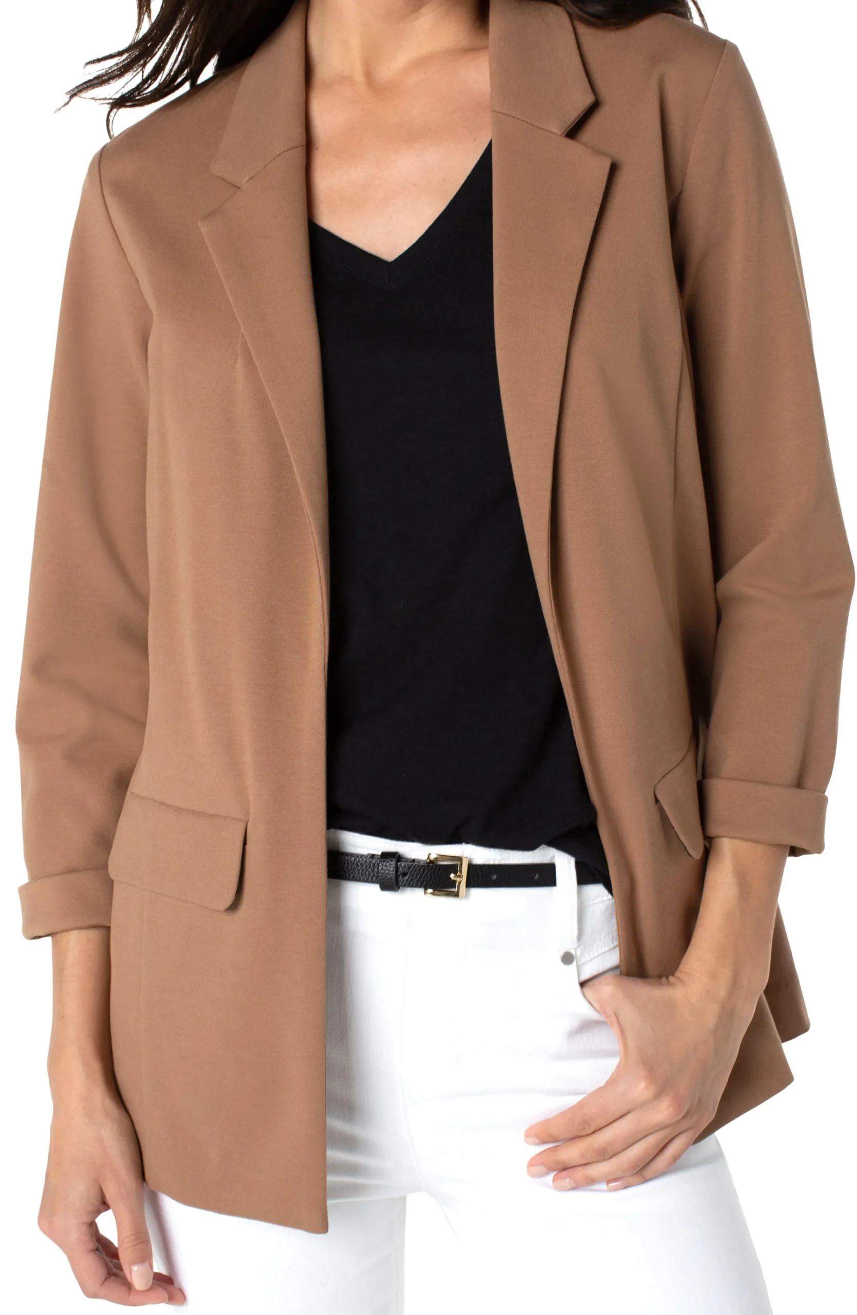 Liverpool Los Angeles Jackets-BOYFRIEND BLAZER WITH PRINCESS DARTS Maple