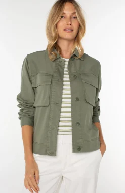 Liverpool Los Angeles Jackets-BUTTON FRONT CARGO JACKET Martiniolive