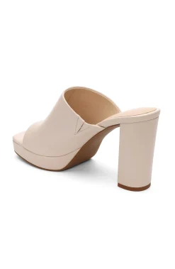Liverpool Los Angeles Mules-CARSON HIGH BLOCK HEEL MULE Ecru