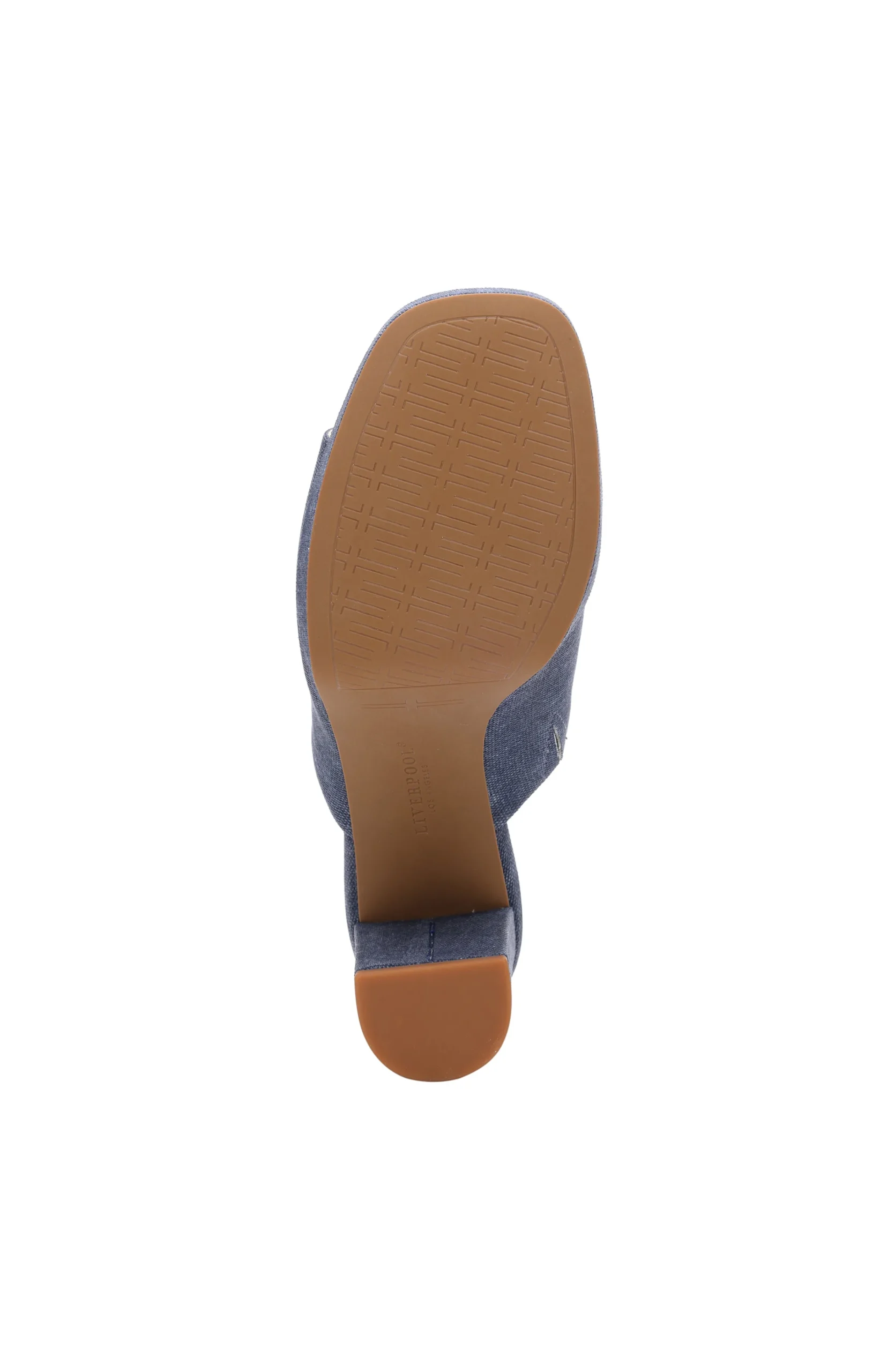 Liverpool Los Angeles Mules-CARSON HIGH BLOCK HEEL MULE Indigo