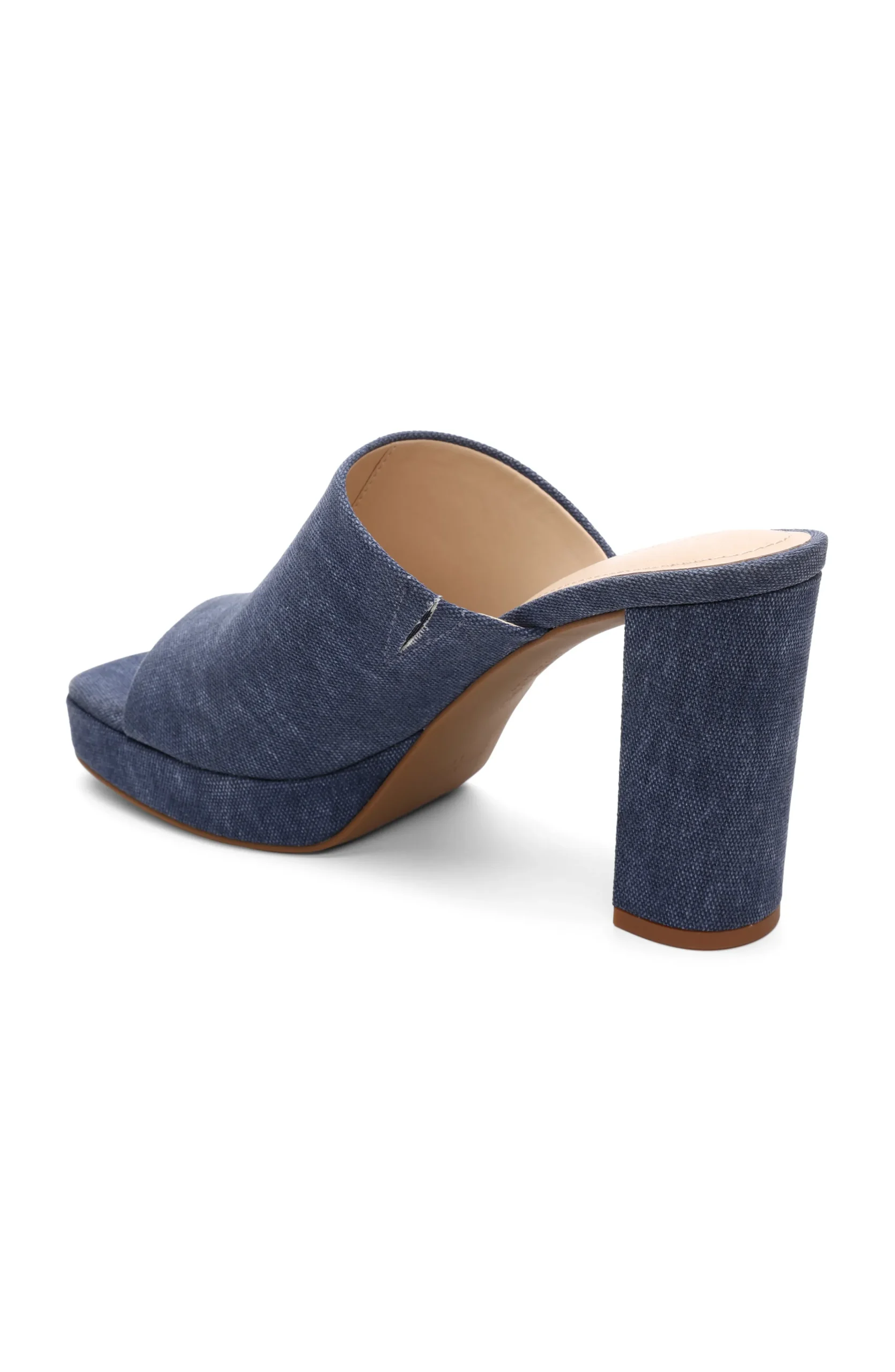 Liverpool Los Angeles Mules-CARSON HIGH BLOCK HEEL MULE Indigo