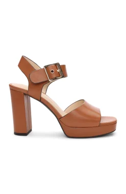Liverpool Los Angeles Heels-CELEBRITY ANKLE STRAP HEEL Luggage