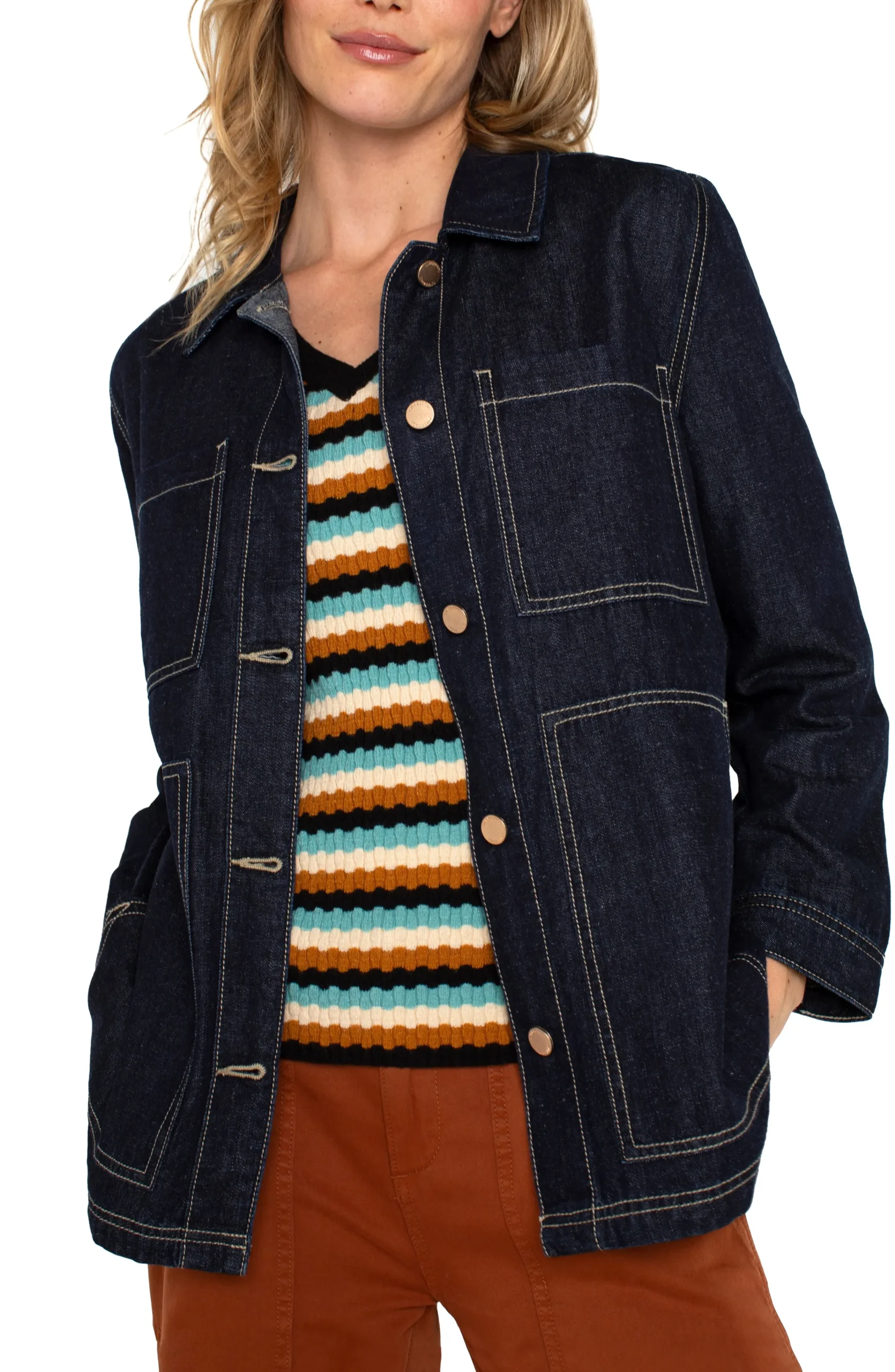 Liverpool Los Angeles Jackets|Jackets-CHORE COAT Lomalinda