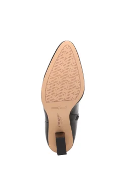 Liverpool Los Angeles Boots-CLAREMONT ICON HEEL SIDE ZIP BOOTIE Black