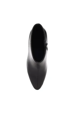 Liverpool Los Angeles Boots-CLAREMONT ICON HEEL SIDE ZIP BOOTIE Black