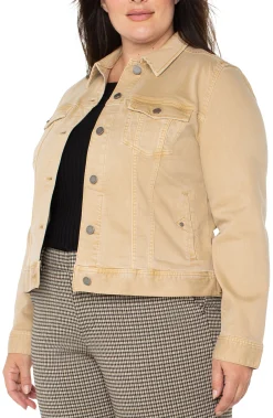 Liverpool Los Angeles Jackets-CLASSIC JEAN JACKET Hayseedtan