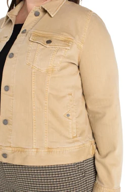 Liverpool Los Angeles Jackets-CLASSIC JEAN JACKET Hayseedtan