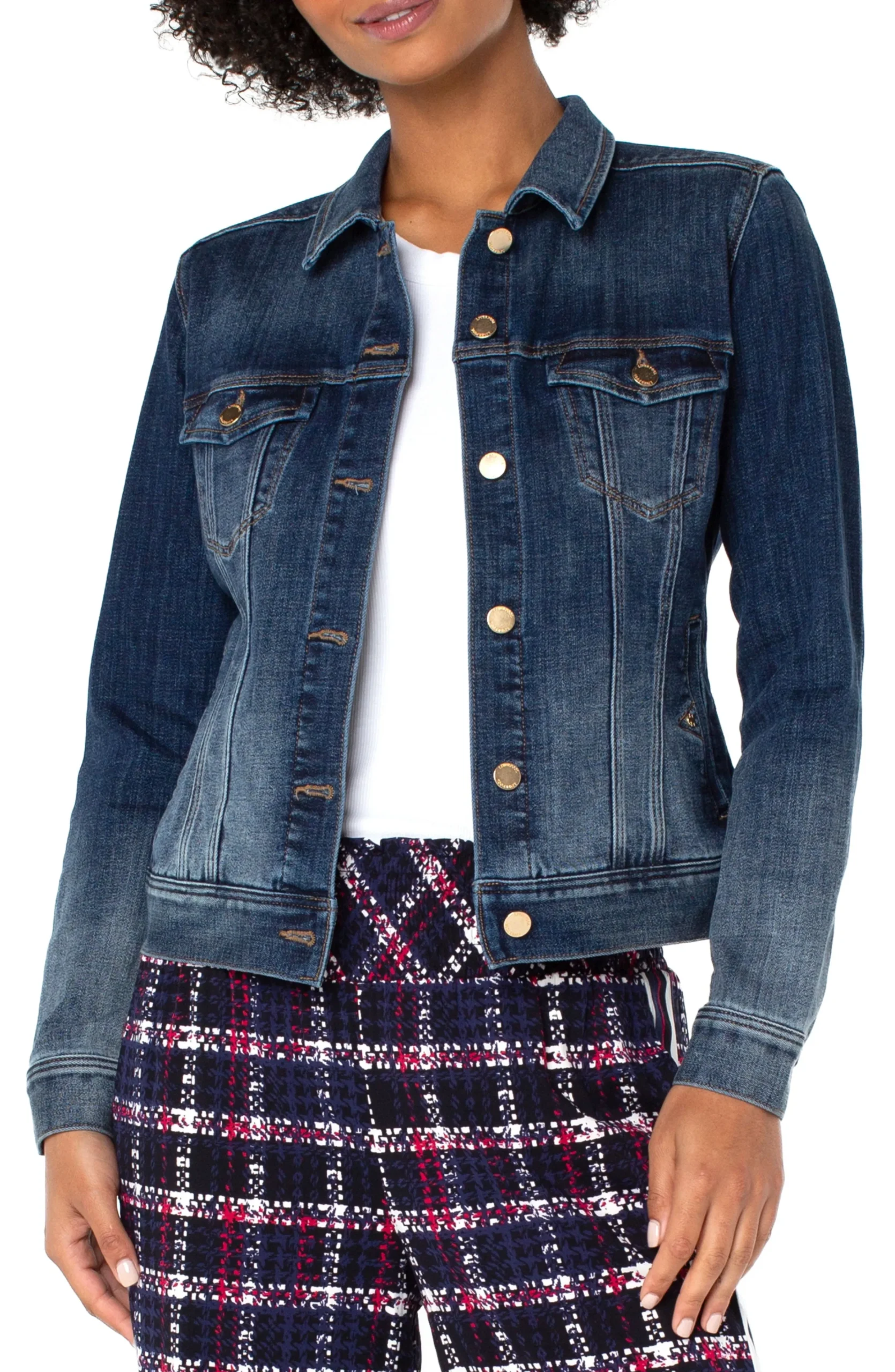 Liverpool Los Angeles Jackets|Jackets-CLASSIC JEAN JACKET Glenrock