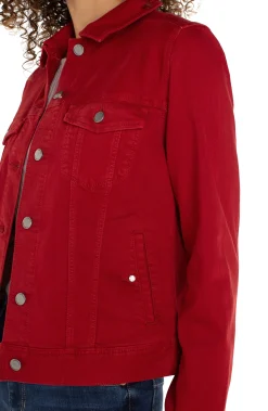 Liverpool Los Angeles Jackets|Jackets-CLASSIC JEAN JACKET Carnelian