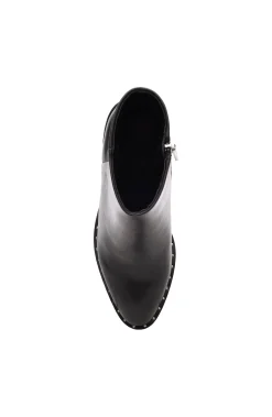 Liverpool Los Angeles Boots-COSTA ROUND TOE ANKLE BOOT Black