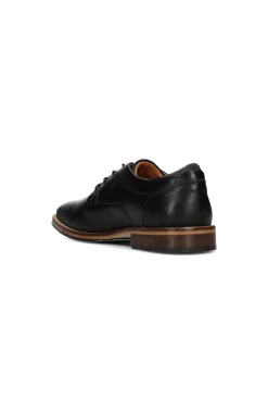 Liverpool Los Angeles Oxfords-DESK BURNISHED LEATHER OXFORD SHOE Black