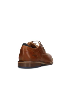 Liverpool Los Angeles Oxfords-DESK BURNISHED LEATHER OXFORD SHOE Cognac