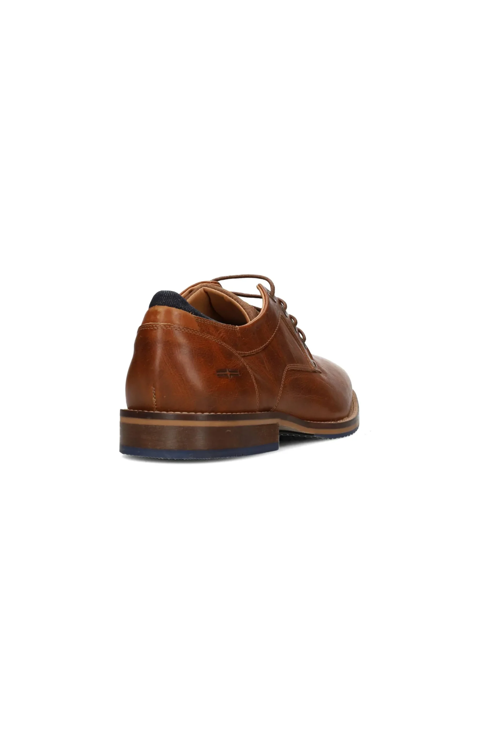 Liverpool Los Angeles Oxfords-DESK BURNISHED LEATHER OXFORD SHOE Cognac