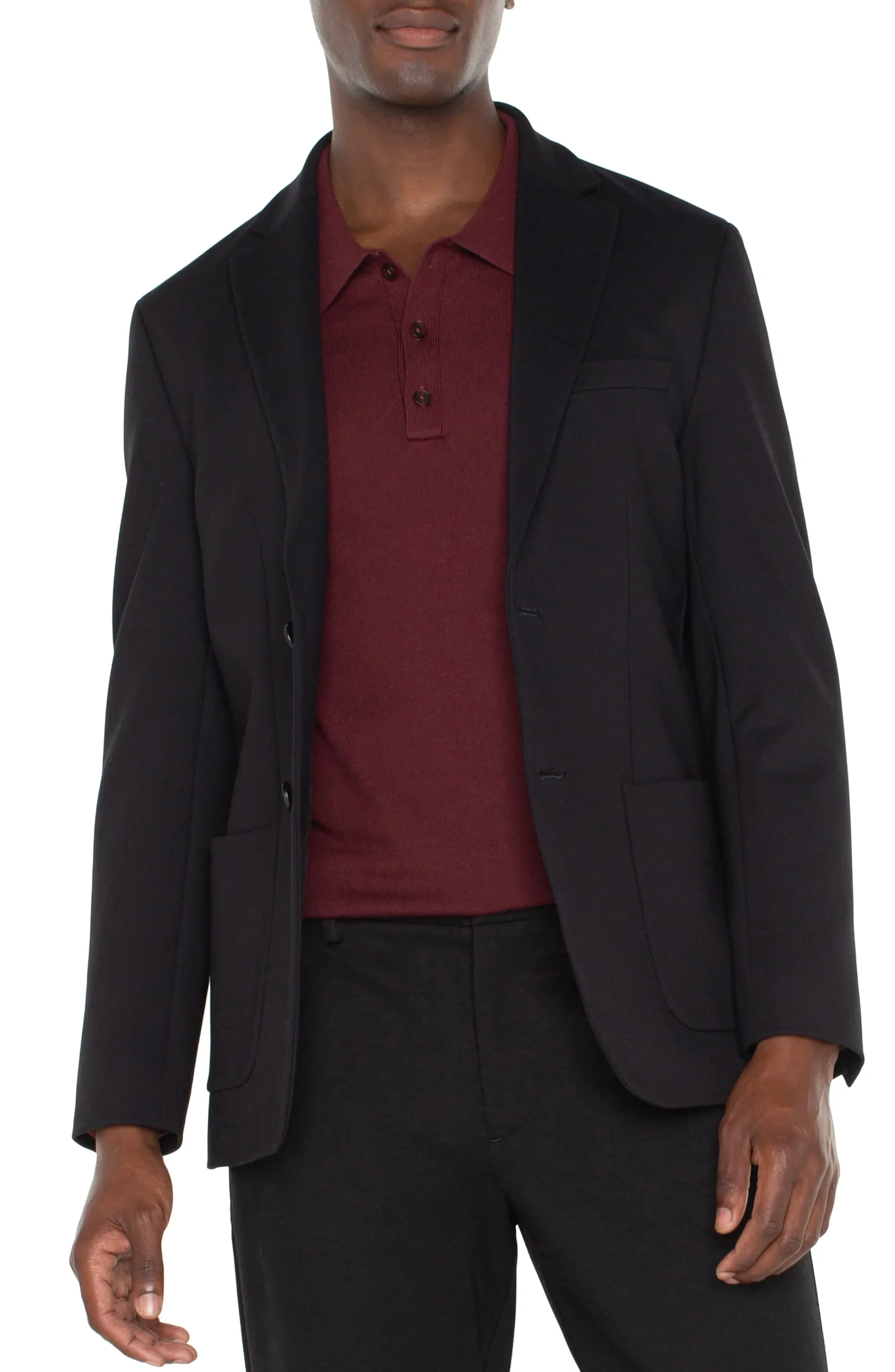 Liverpool Los Angeles Jackets & Blazers-DOUBLE VENT BLAZER Black