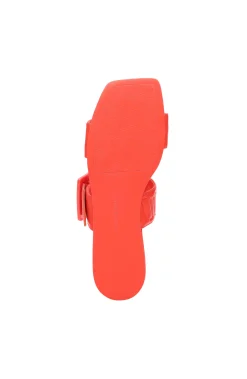 Liverpool Los Angeles Sandals-DOWNTOWN LOGO STITCH SANDAL Coral