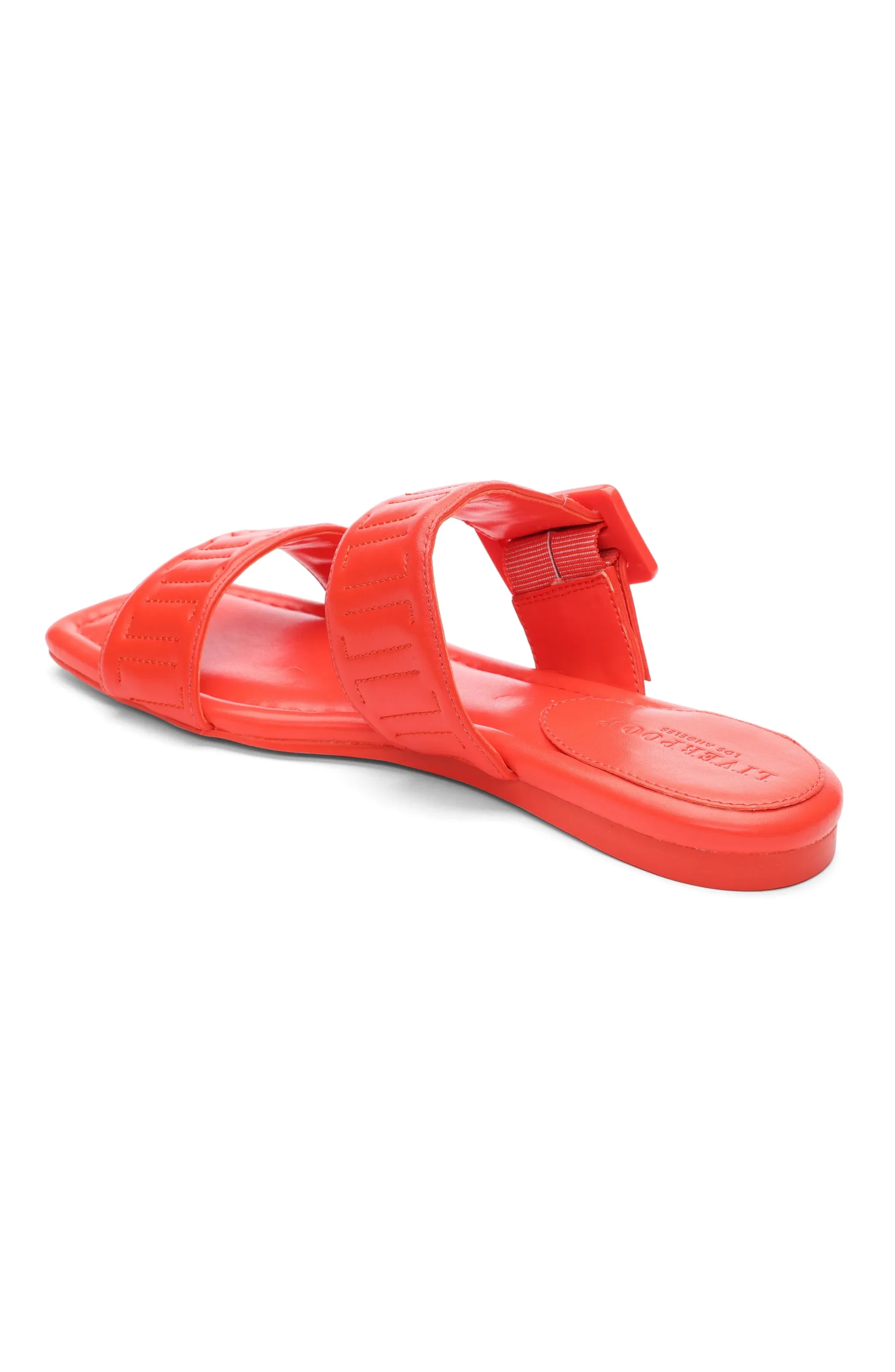 Liverpool Los Angeles Sandals-DOWNTOWN LOGO STITCH SANDAL Coral
