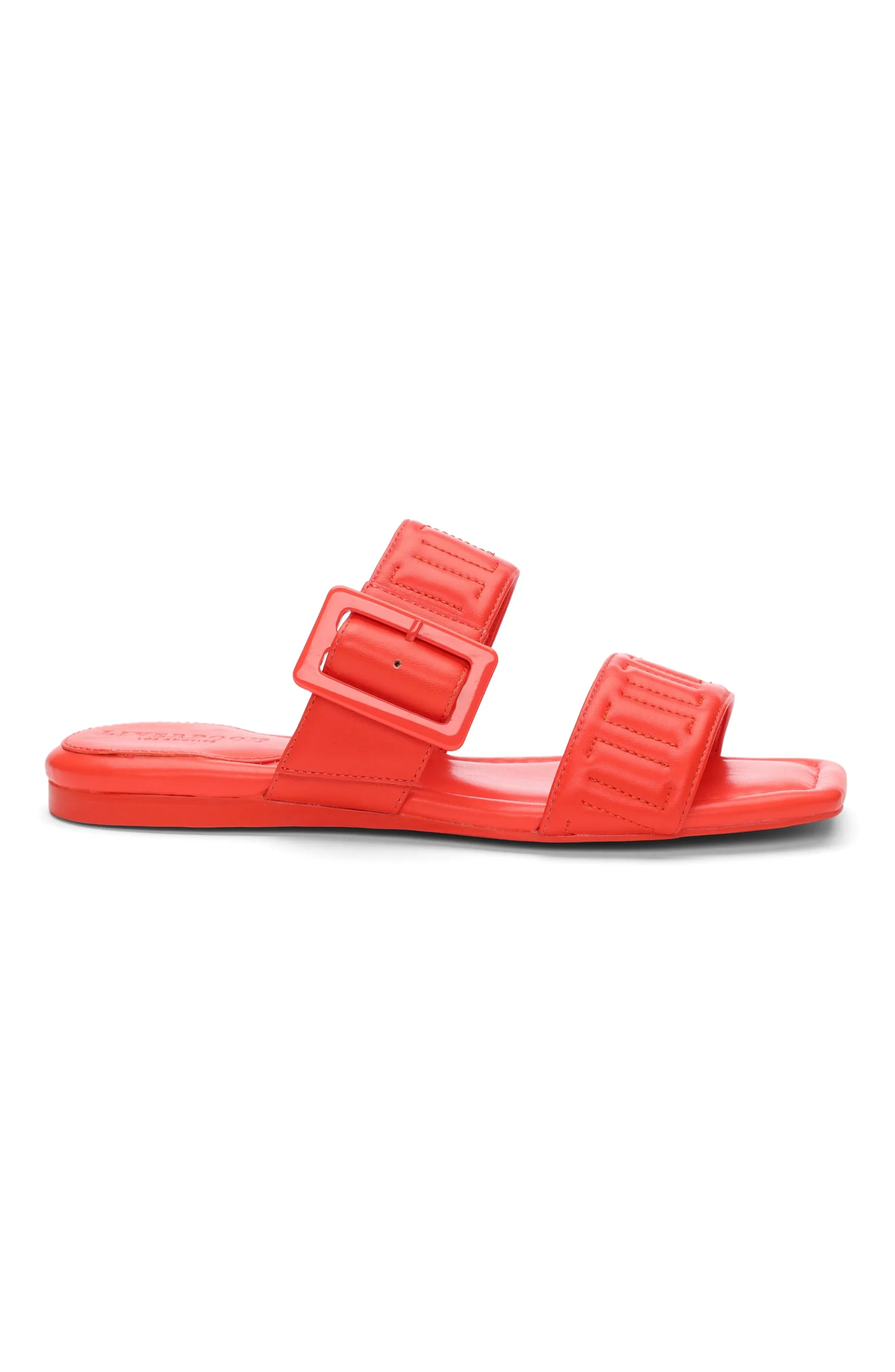 Liverpool Los Angeles Sandals-DOWNTOWN LOGO STITCH SANDAL Coral