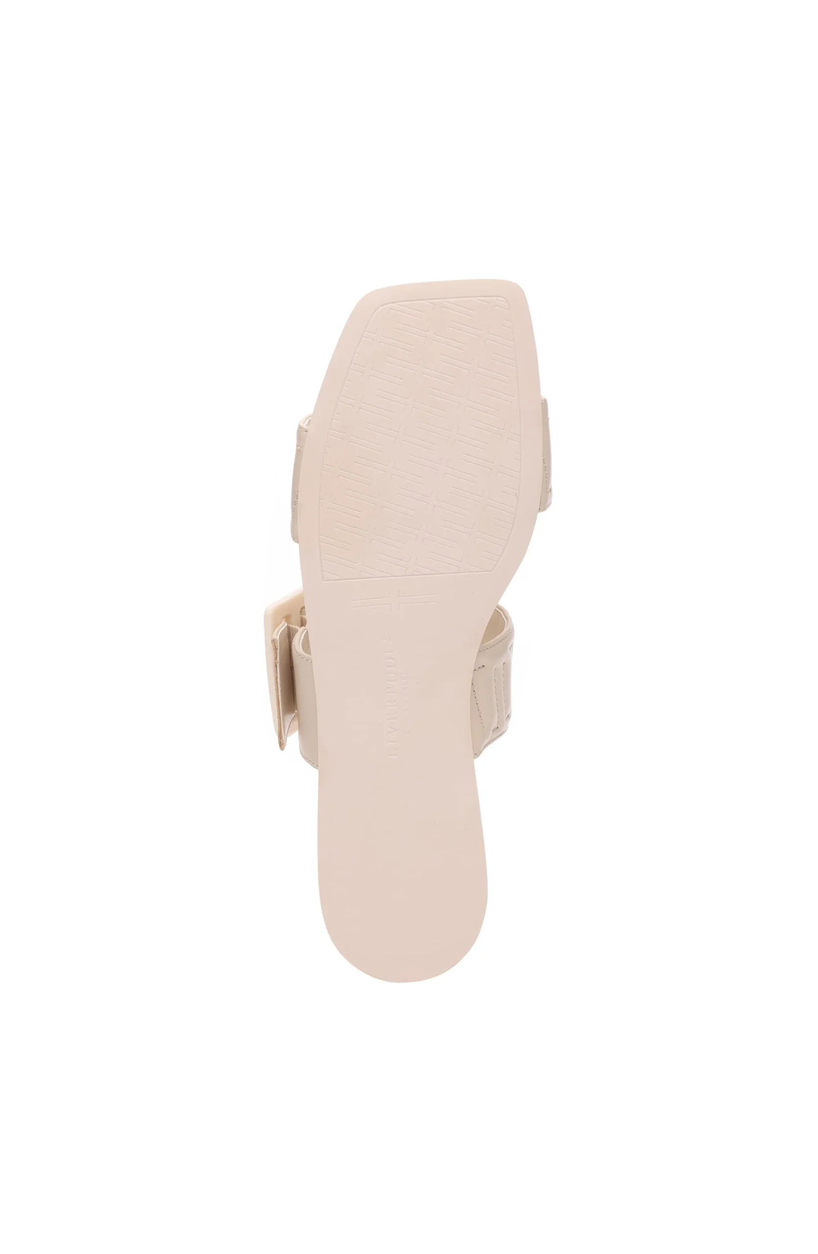 Liverpool Los Angeles Sandals-DOWNTOWN LOGO STITCH SANDAL Ecru