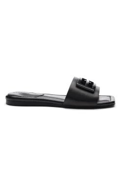 Liverpool Los Angeles Sandals-DUNBAR LOGO MEDALLION SANDALS Black