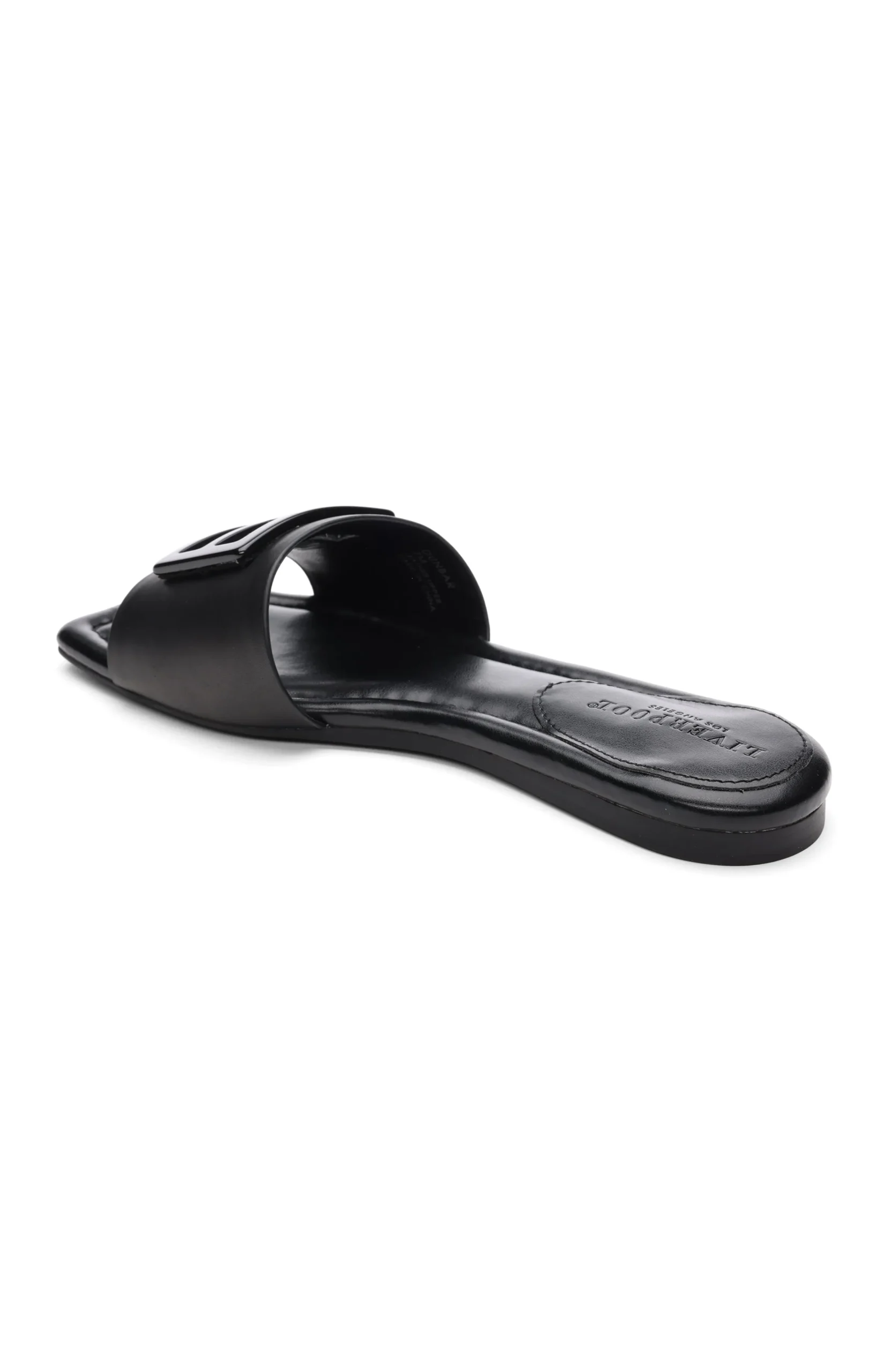 Liverpool Los Angeles Sandals-DUNBAR LOGO MEDALLION SANDALS Black