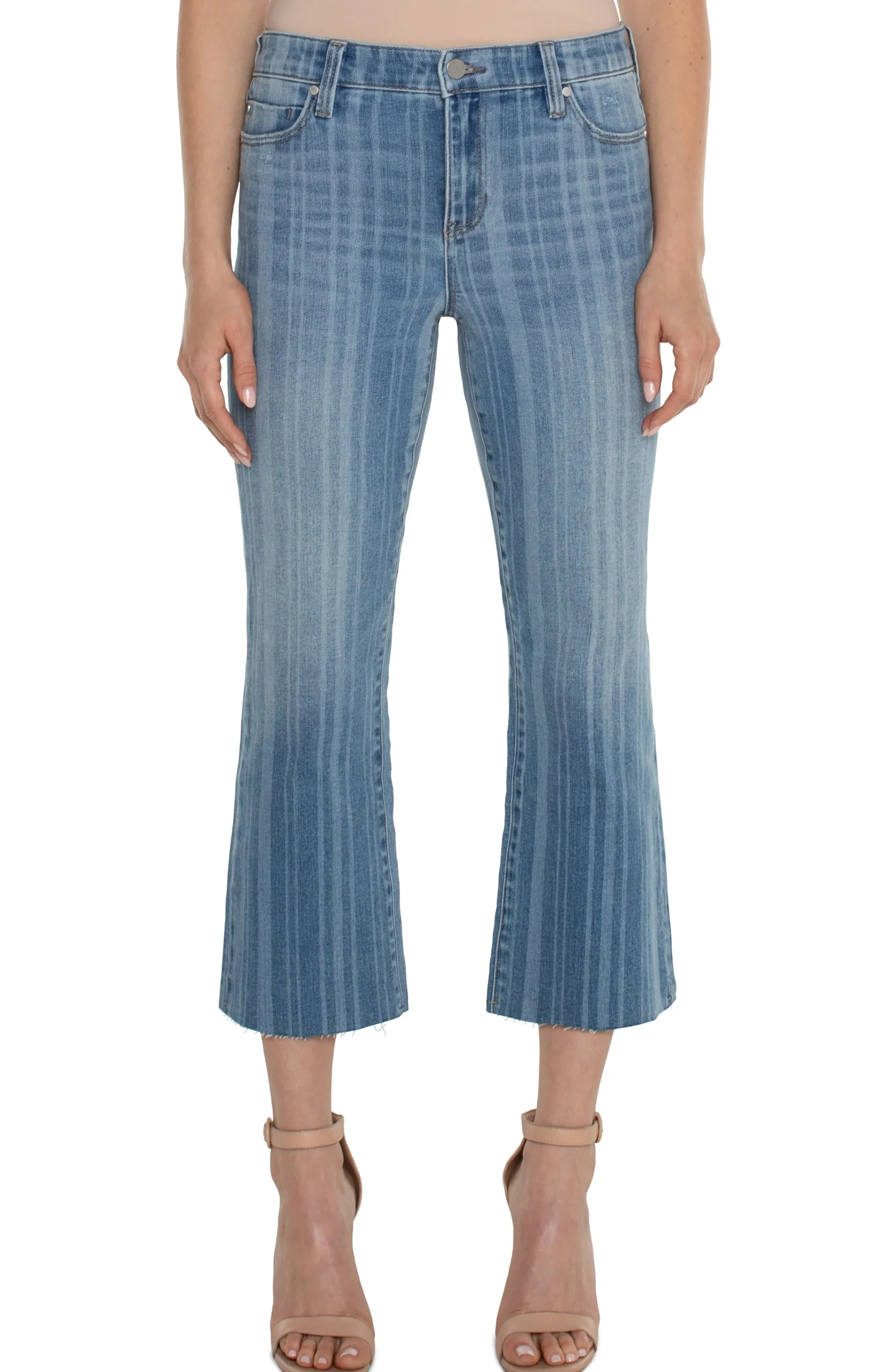 Liverpool Los Angeles Jeans|Bootcut & Flares-ECO HANNAH CROP FLARE Bayardstripe