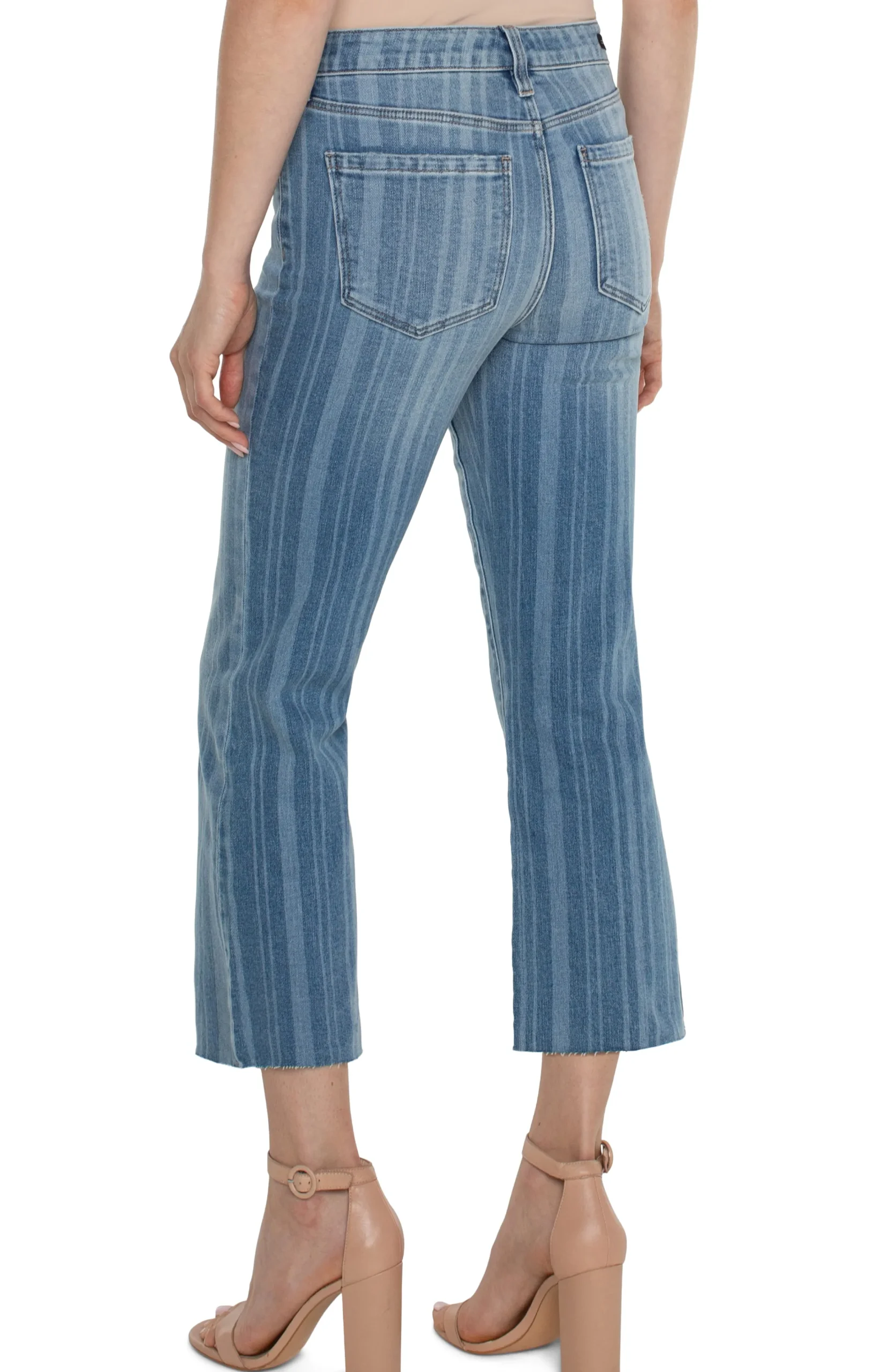 Liverpool Los Angeles Jeans|Bootcut & Flares-ECO HANNAH CROP FLARE Bayardstripe
