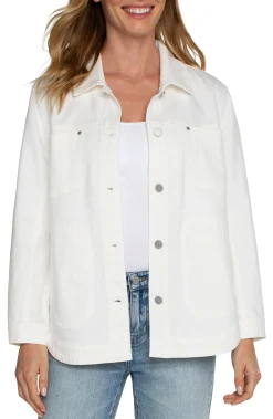 Liverpool Los Angeles Mules-ECO SHIRT JACKET Brightwhite