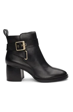 Liverpool Los Angeles Boots-ENCINO BOOTIE WITH ANKLE STRAP Black