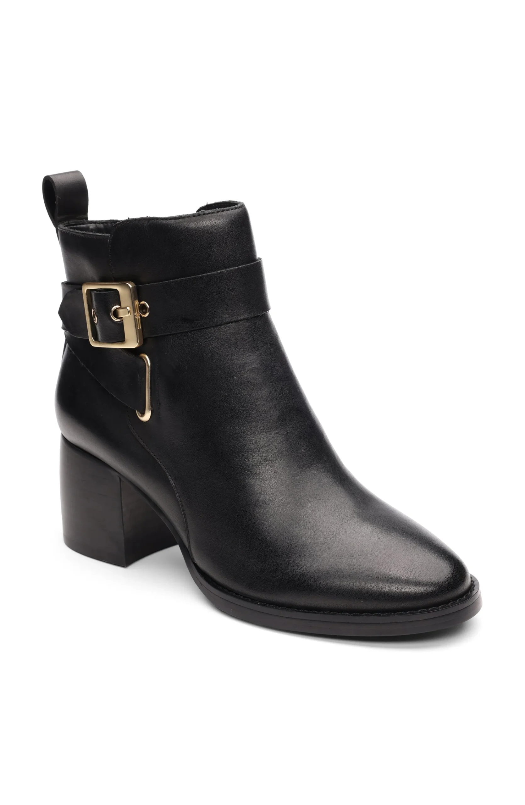 Liverpool Los Angeles Boots-ENCINO BOOTIE WITH ANKLE STRAP Black