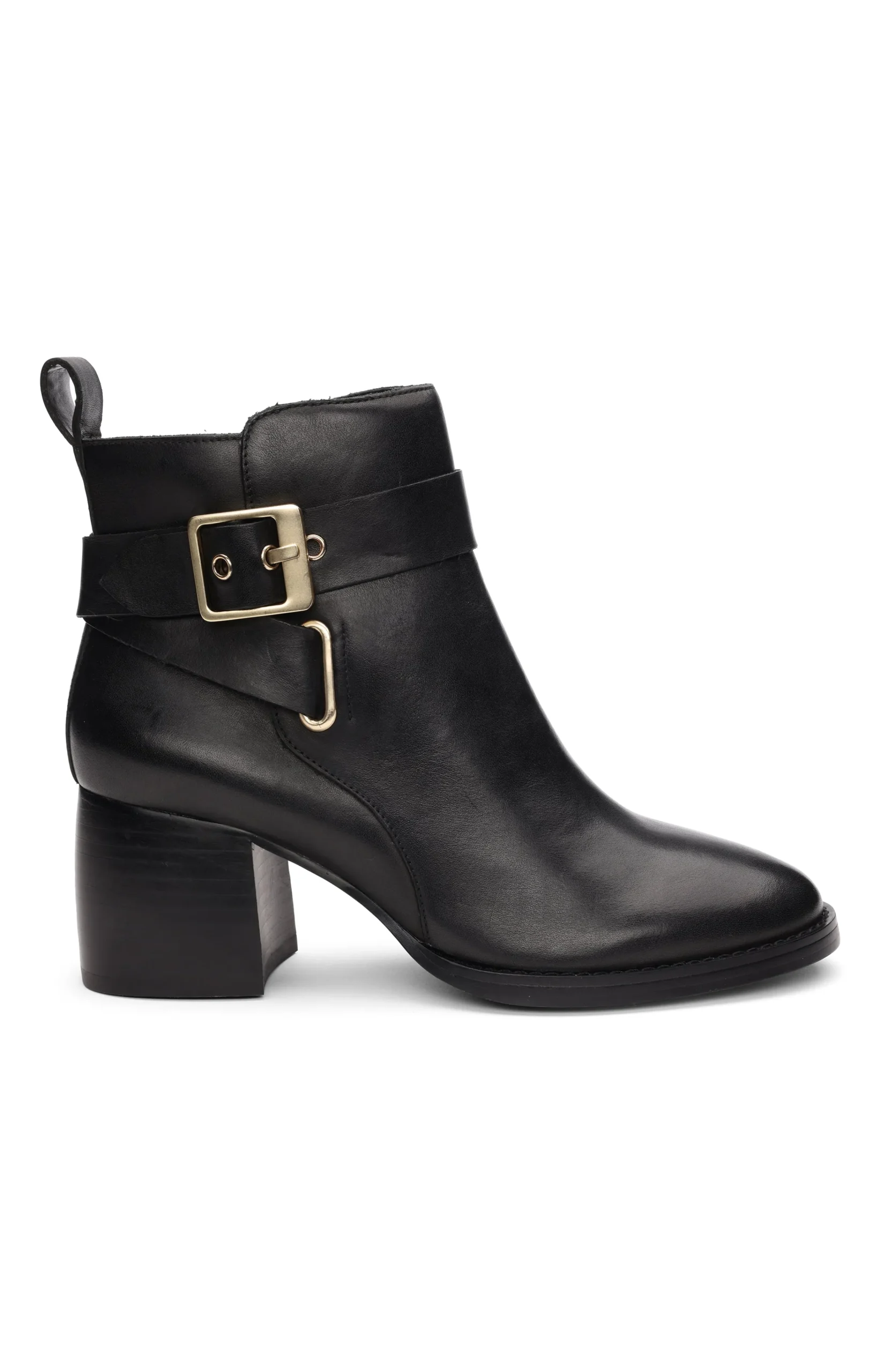 Liverpool Los Angeles Boots-ENCINO BOOTIE WITH ANKLE STRAP Black