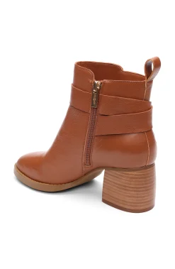 Liverpool Los Angeles Boots-ENCINO BOOTIE WITH ANKLE STRAP Pecan