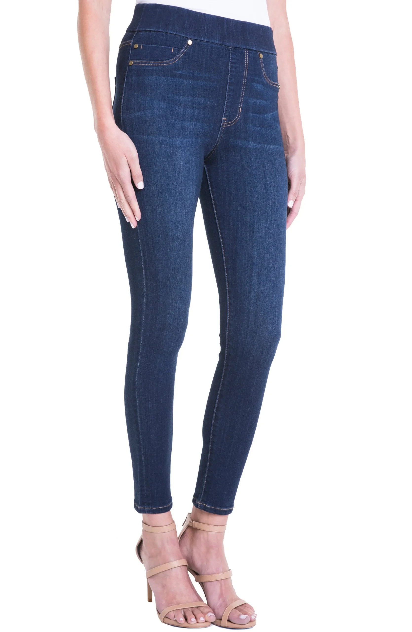 Liverpool Los Angeles Skinny|Jeans-FARRAH HI-RISE PULL-ON ANKLE HIGH PERFORMANCE DENIM Griffithsuperdark