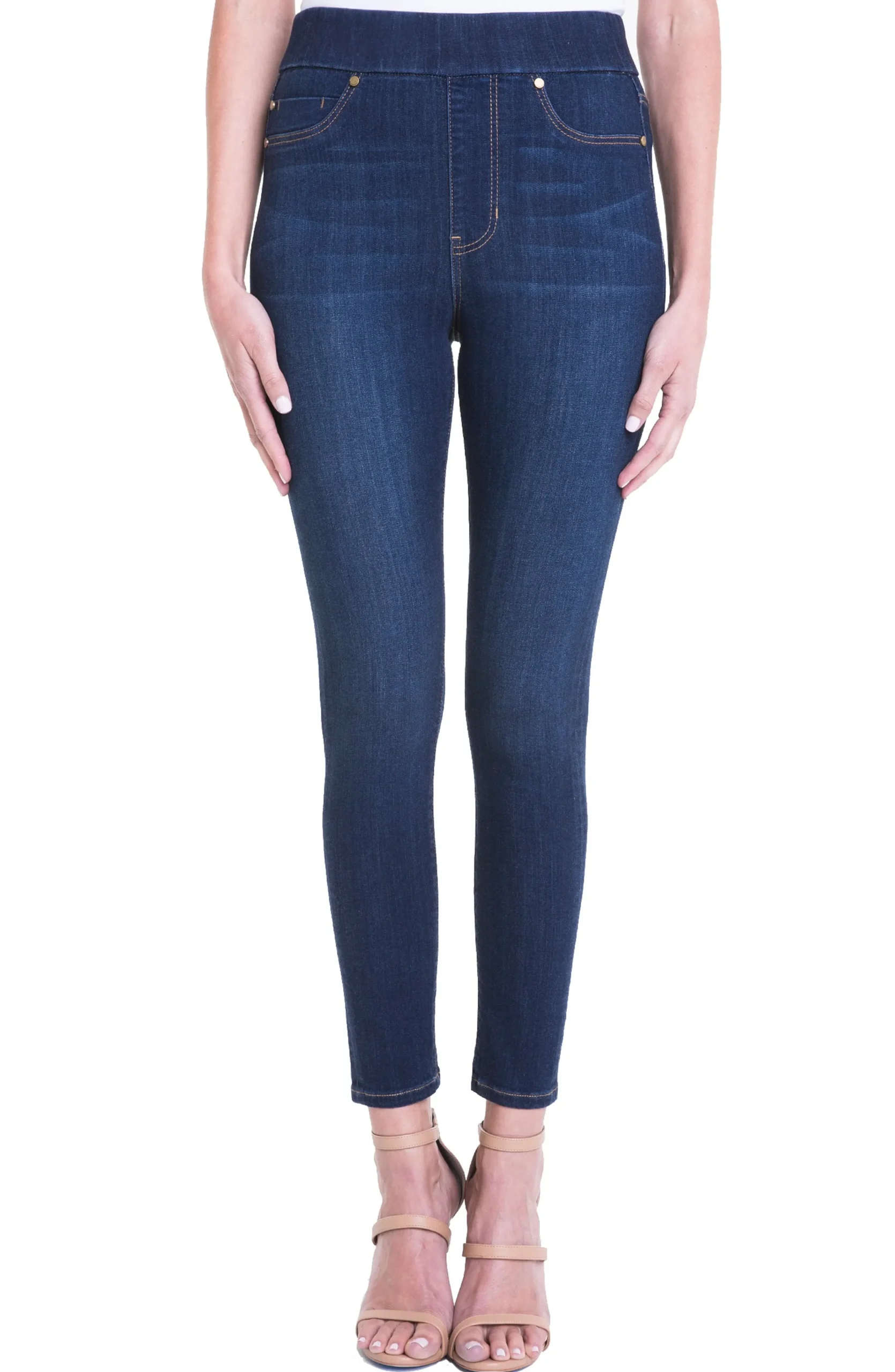 Liverpool Los Angeles Skinny|Jeans-FARRAH HI-RISE PULL-ON ANKLE HIGH PERFORMANCE DENIM Griffithsuperdark
