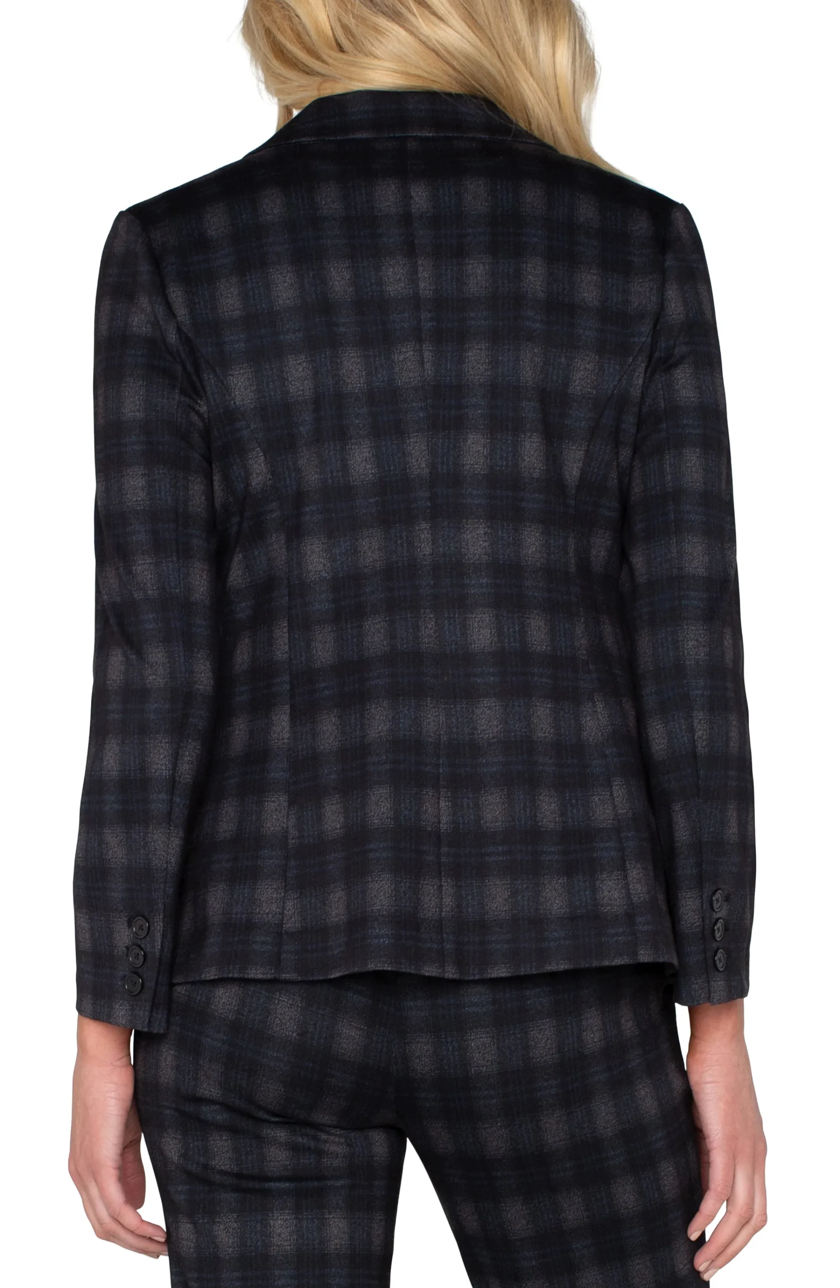Liverpool Los Angeles Jackets-FITTED BLAZER Charcoalgreyblackberry