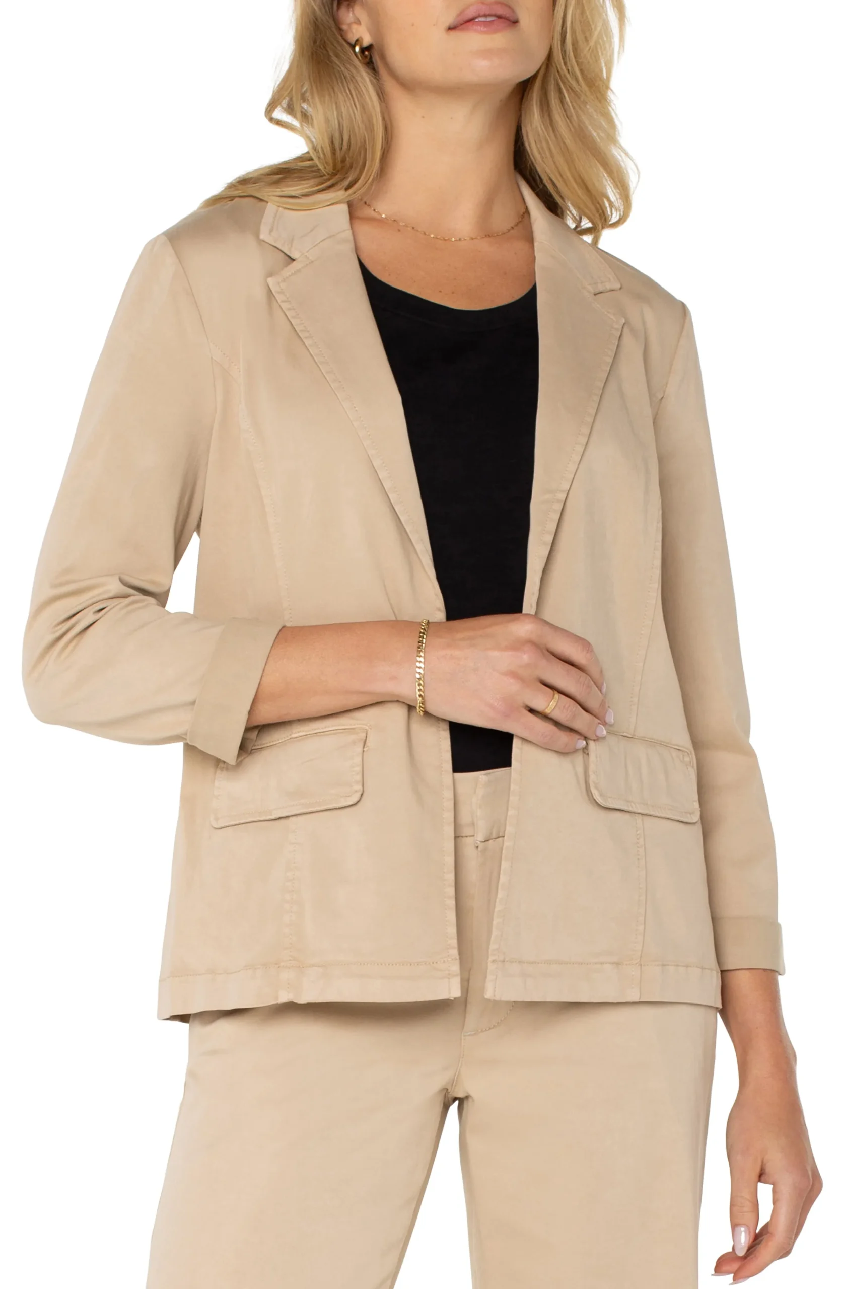 Liverpool Los Angeles Jackets-FITTED BLAZER Cappuccino