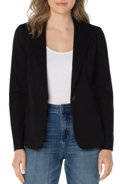 Liverpool Los Angeles Jackets-FITTED BLAZER SUPER STRETCH Black