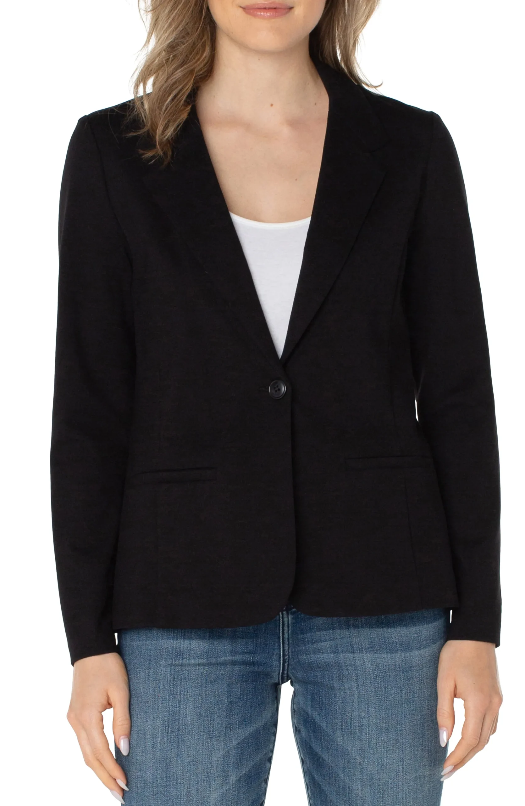 Liverpool Los Angeles Jackets-FITTED BLAZER SUPER STRETCH Black