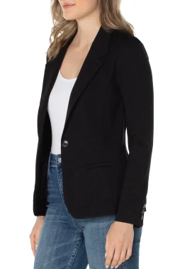 Liverpool Los Angeles Jackets-FITTED BLAZER SUPER STRETCH Black