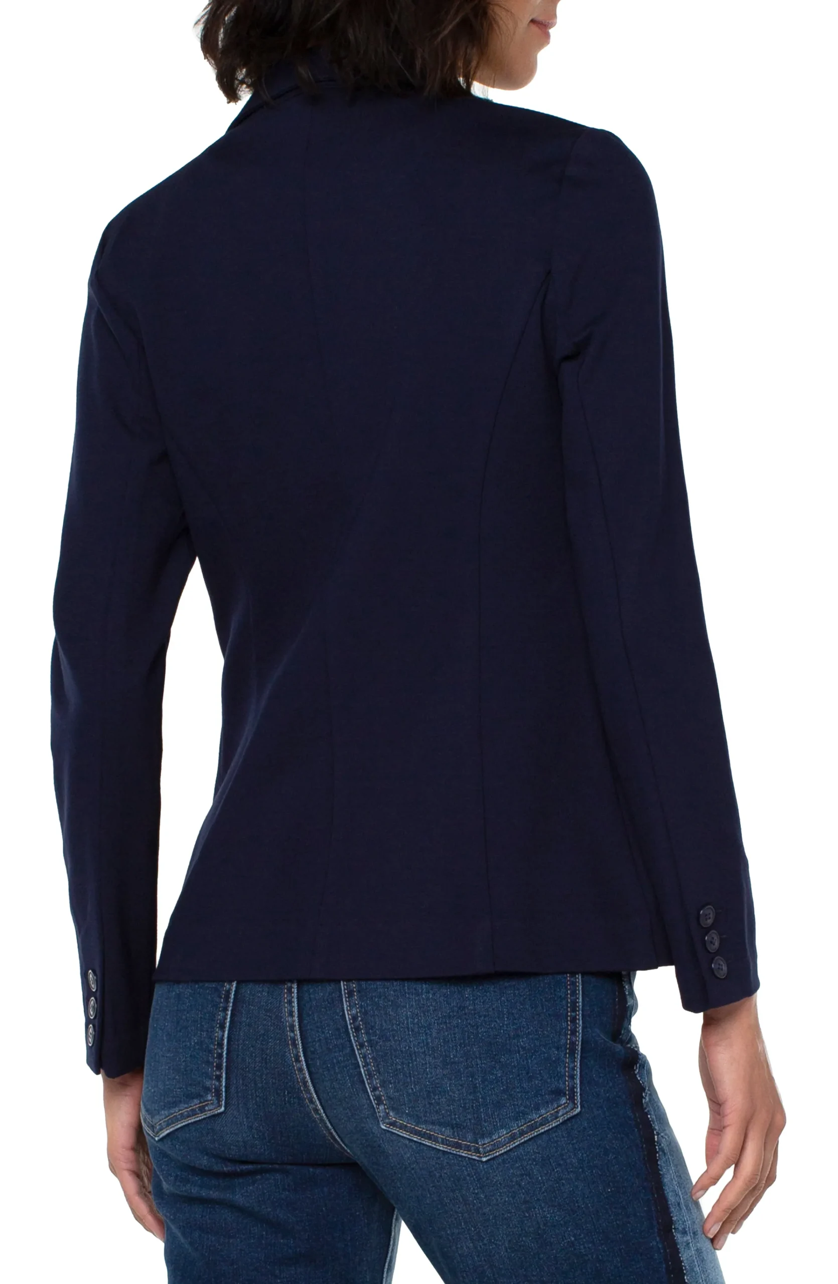 Liverpool Los Angeles Jackets-FITTED BLAZER SUPER STRETCH PONTE Cadetblue