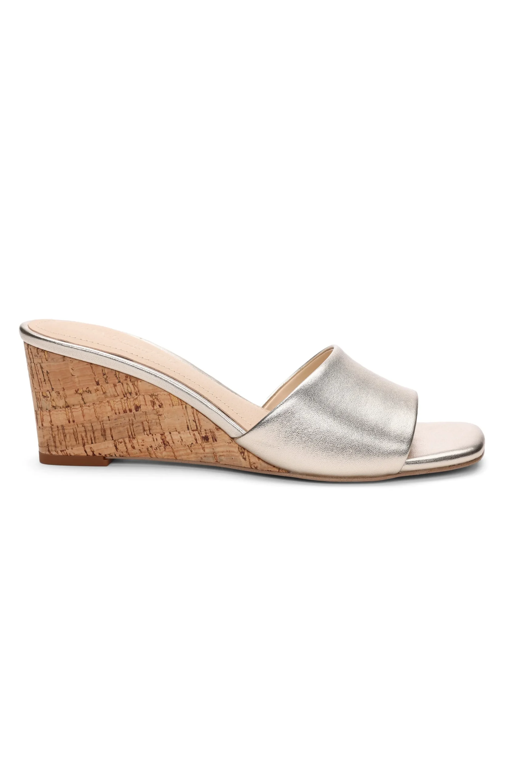 Liverpool Los Angeles Mules|Wedges & Espadrilles-FLOWERS WEDGE MULE Gold