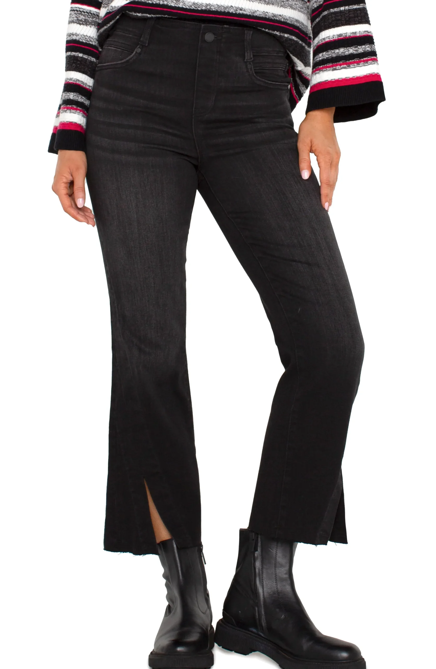 Liverpool Los Angeles Jeans|Crops-GIA GLIDER® CROP FLARE TWISTED SEAM Lostcreek