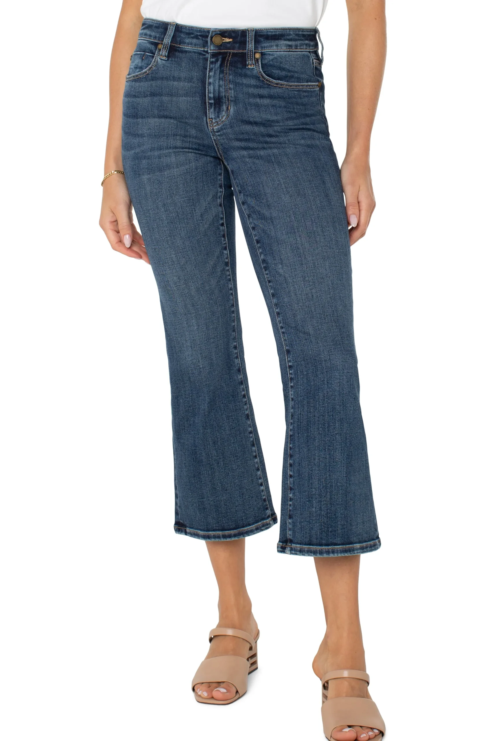 Liverpool Los Angeles Jeans|Crops-HANNAH CROP FLARE Bolsachica