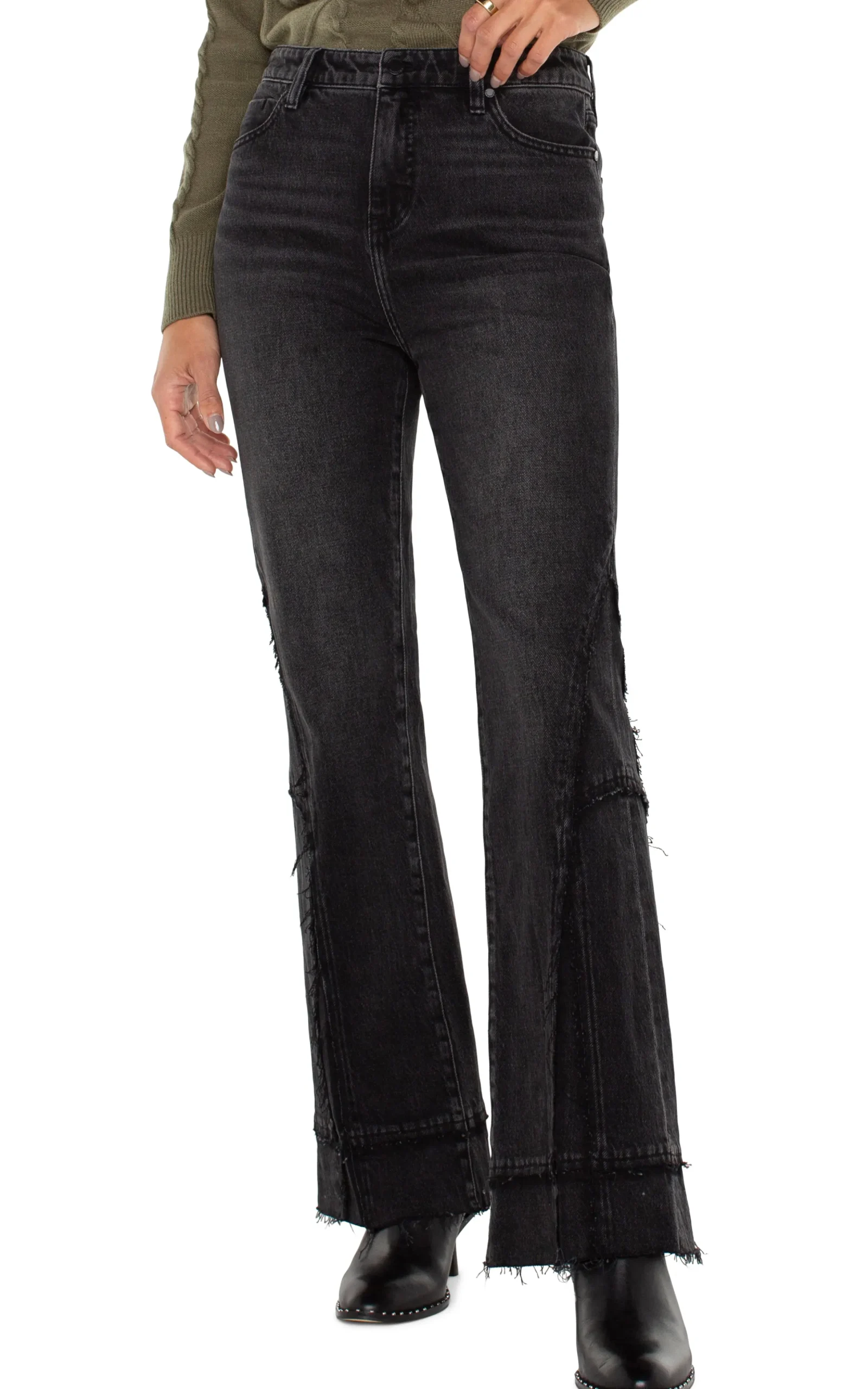 Liverpool Los Angeles Jeans|Bootcut & Flares-HANNAH FLARE WITH CRAFTY SEAMING Mooreland